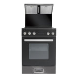 Free-standing multi-function oven range