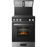 Free-standing multi-function oven range